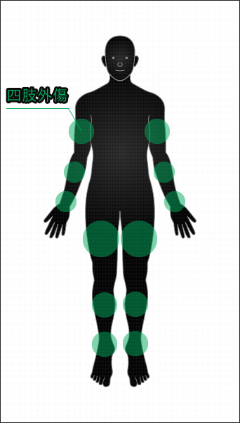 画像：四肢外傷
